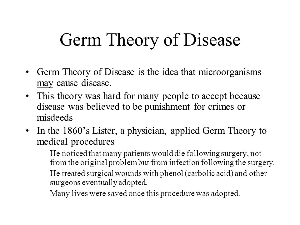 In Search of a Germ Theory Equivalent for Chronic Disease
